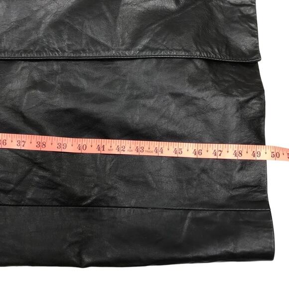 BETTINA RIZZI VTG Leather Coat Men L Black Custom Retro Grunge Goth Y2K Matrix - Picture 8 of 13